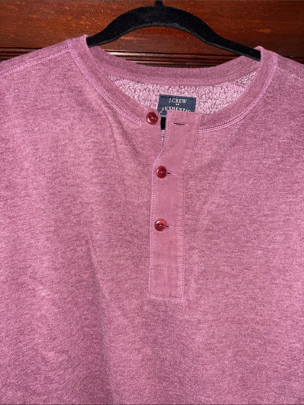 J. Crew Men's Henley Fleece